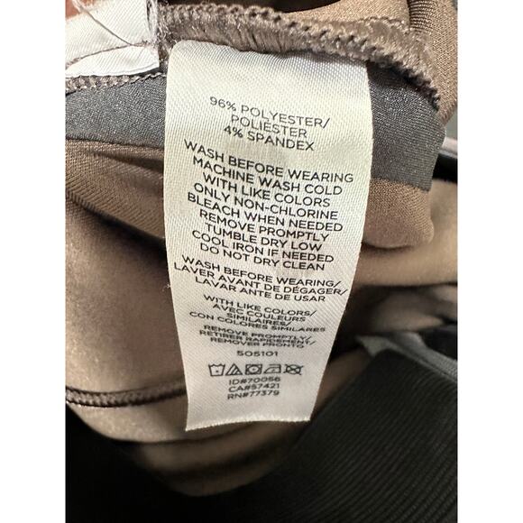 Ann Taylor Gray Faux Suede Seamed Side Zip Leggings Pants Womens Size 2 - Picture 7 of 8